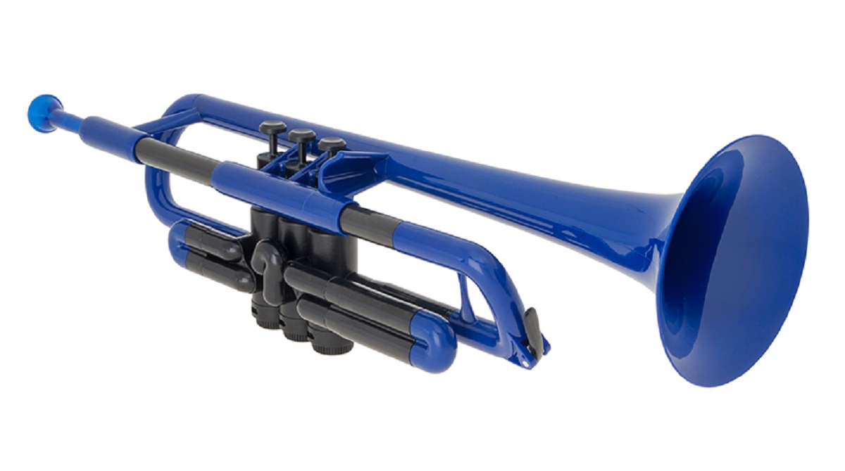 Blue toy 2025 trumpet